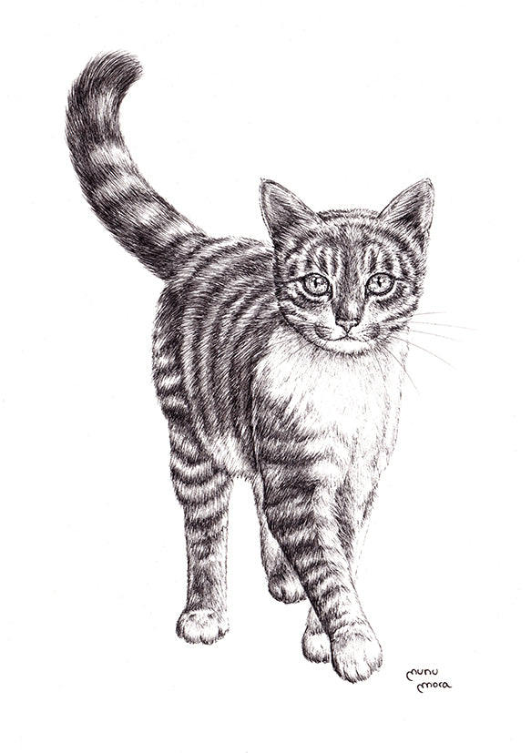 Gatita Tinta Obra Original